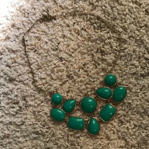 Green & Gold Statement Necklace